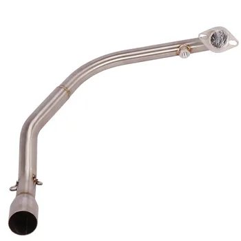 Slip On Motorcycle Exhaust Front Connect Pipe Head Link Tube Stainless Steel Exhaust System For CFMOTO ST125 All Years