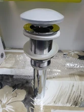 Drain Bath-Tub Waste-Basin Bathroom-Sink Overflow ROVATE Chrome Pop-Up Round 