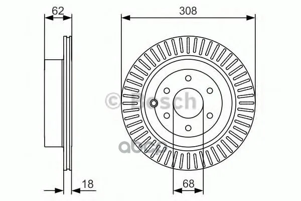 Тормозной Диск Задний Bosch арт. 0986479533
