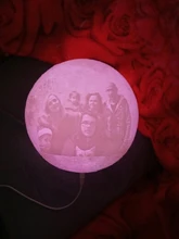Night-Light Moon-Lamp Gift Photo-Customized 3d-Printing Rechargeable Personality 
