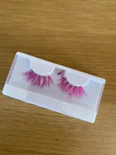 Pestañas postizas de visón de colores, pestañas postizas de 15mm-25mm, suaves, efecto 3D, espectaculares, largas y naturales, nuevo, 1 par