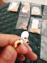 Anillo de compromiso de boda para hombre y mujer, sortija grande de acero de titanio y circón, oro de compromiso, regalo de San Valentín