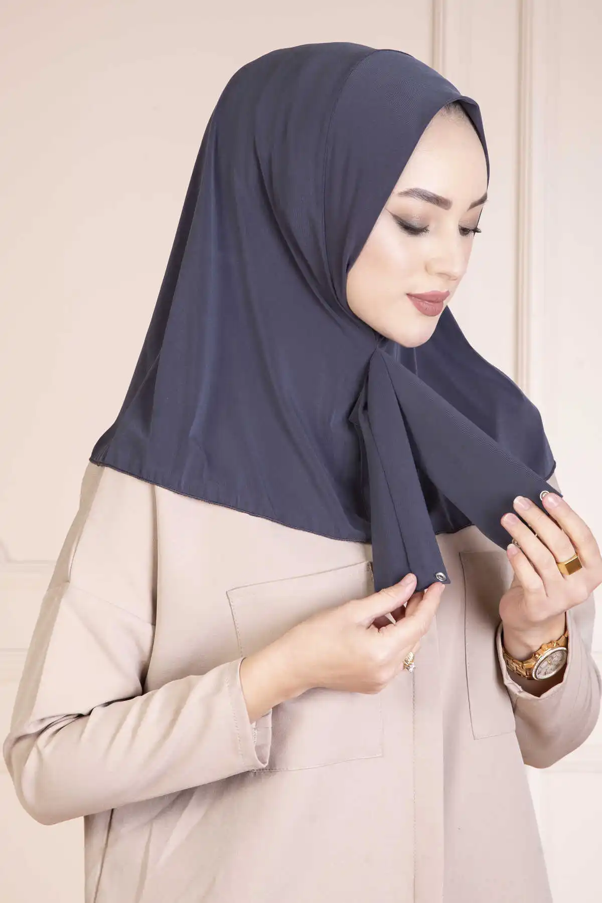 Lenço Chiffon Bolha Muçulmano para Mulheres, Hijab,