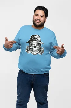 

Angemiel Wear Romantic Skeleton Man Blue Men 'S Sweatshirt