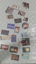 20 Uds., Vintage, estilo japonés, cuarto de recortes con pegatinas decorativas, palo de etiqueta, álbum diario, papelería, sello Retro, pegatina de planta