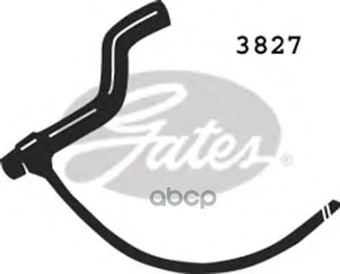 Патрубок Радиатора Vw Passat 1.6-2.0 88- Верхний Gates 3827 Gates арт. 3827