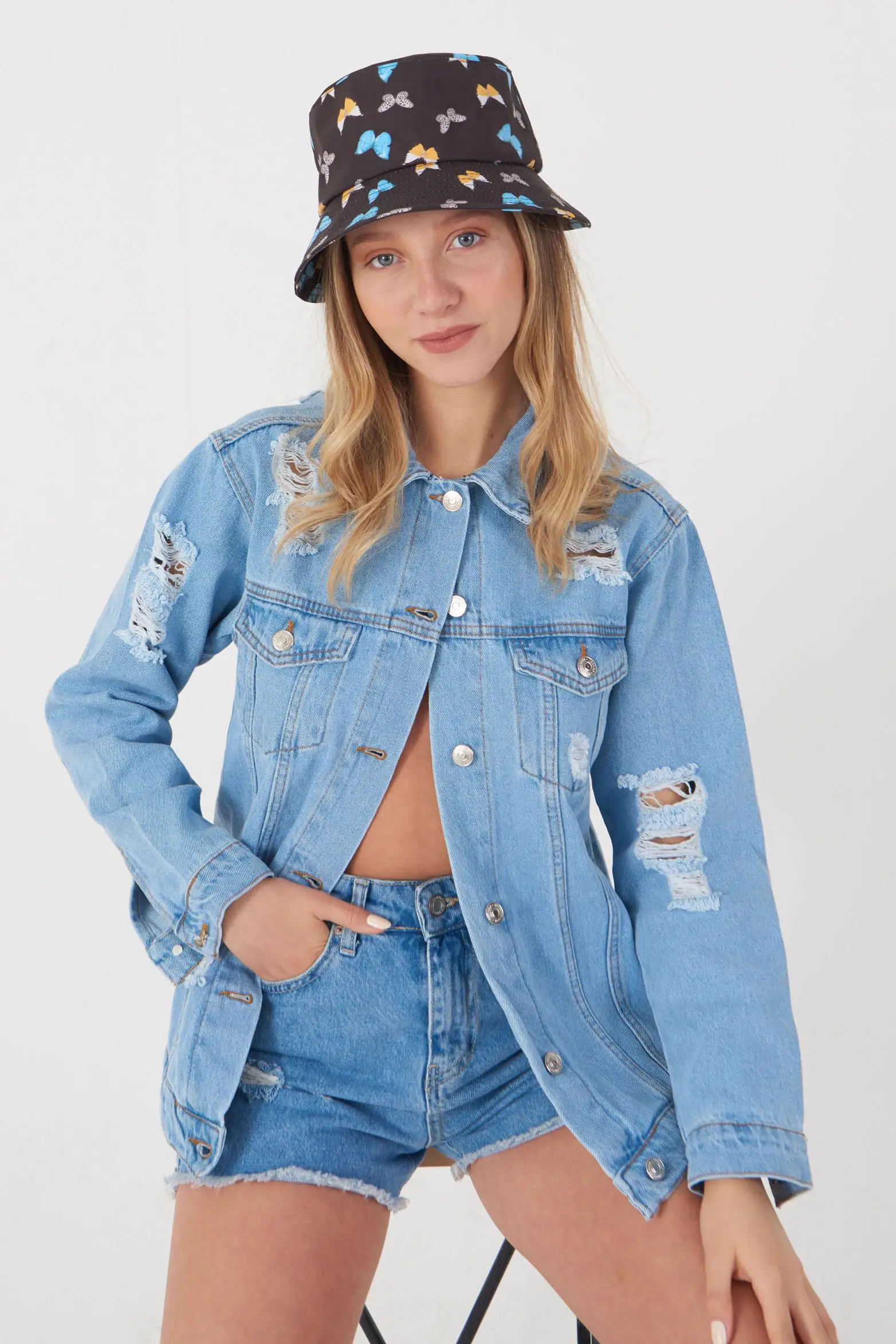 

S body style stylish jeans jacket perfect 4 seasonal turkey special quality ladies clothing design style shopping campaign