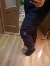 Pantalones Cargo de harén con bolsillos laterales para hombre, pantalón negro de Hip-Hop, informal, a la moda, ropa de calle, 2020 cintas