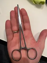 De acero inoxidable pinza hemostática pinzas quirúrgicas quirúrgico kit de herramienta de fórceps hemostáticos alicates recto/codo consejos