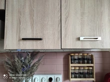 Drawer Pulls Hardware Knobs Furniture-Handle FING KK Kitchen Black Aluminum Door American-Style