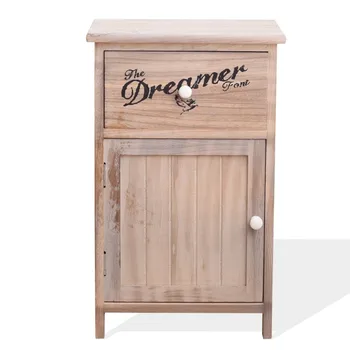 

Rebecca Mobili Cabinet Wood Shabby Vintage Bedroom 1 Door 1 drawer 59x35x29