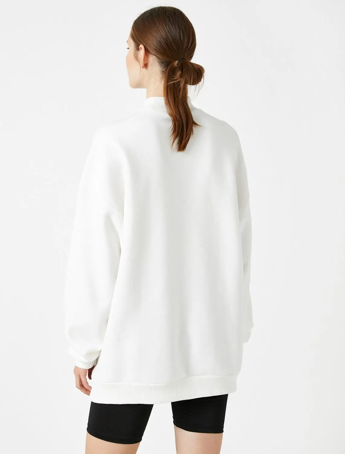 Stand Collar Animal Print Long Sleeve Women's