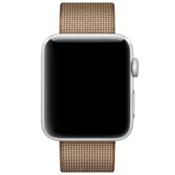 Ремешок для Apple watch 42mm Woven Nylon коричневый|Ремешки часов| |