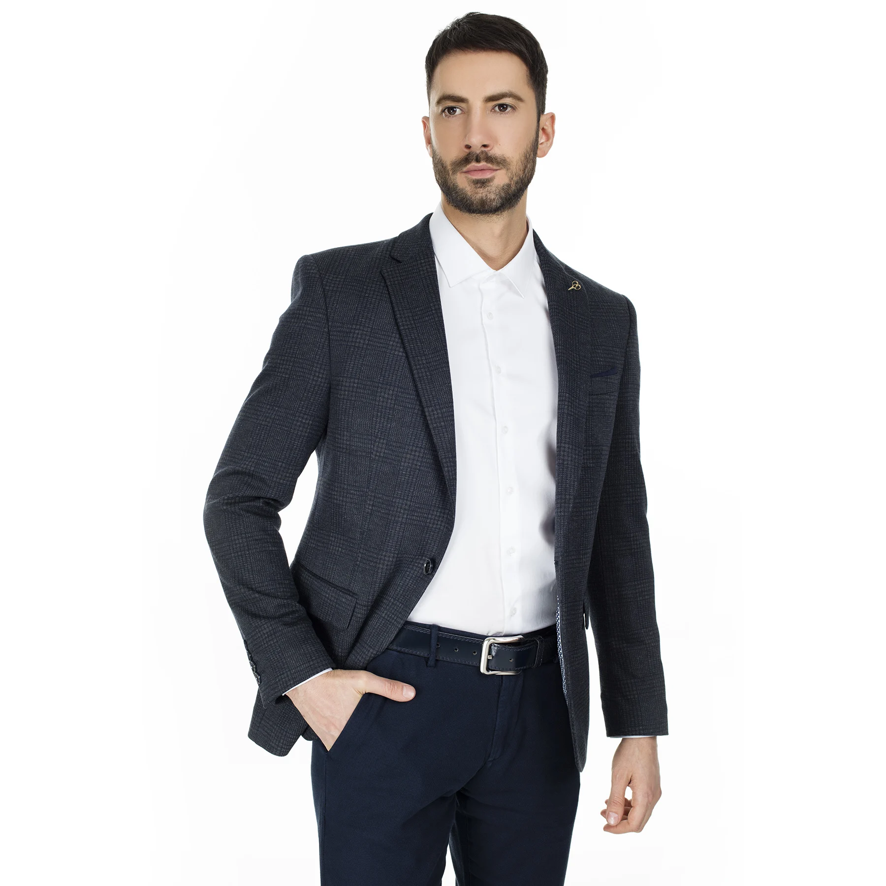 

Buratti 6 Drop Tek Slits Classic Collar Jacket MEN 'S JACKET PIRONE3814
