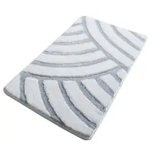 Коврик для ванной комнаты-коврики | коврик для ванной нескользящие Противоскользящие коврики Аля белый 60X100 см