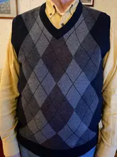 Jersey ajustado a cuadros para hombre, ropa informal de estilo coreano, Chaleco de punto, novedad de 2021