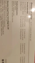 Docolor-brochas de maquillaje profesionales, 15 Uds., para base en polvo, sombra de ojos, pelo sintético, coloridas