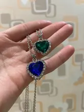 SUMENG-collar con colgante de corazón de Titanic de OCéANO AZUL para hombre y mujer, regalo de joyería, 2021