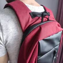CEAVNI-Mochila impermeable con carga USB para hombre, bolsa de negocios informal Oxford para ordenador portátil de 15,6 pulgadas