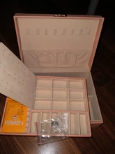 Joyero de cuero de alta capacidad para mujer, organizador de joyas de viaje, multifunción, collar, pendientes, caja de almacenamiento de anillo, regalos para mujer