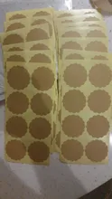 Pegatinas Vintage de marca Kraft para manualidades, sobres adhesivos hechos a mano, sello adhesivo de sello, color blanco, varios, 100 Uds.