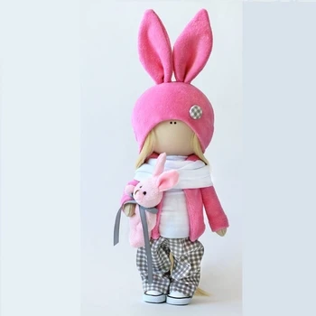 

Set for sewing textile doll Art fabric "Lulu"