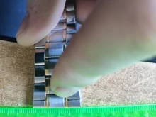 Correa de reloj de acero inoxidable, accesorios de 12mm, 14mm, 16mm, 18mm, 20mm, 22mm y 24mm de ancho, correa de cinco cuentas para buceo