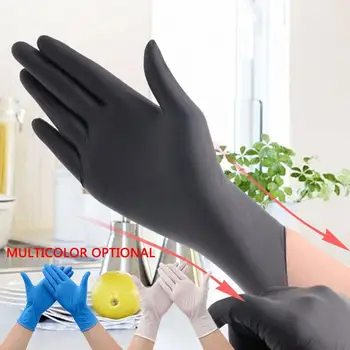 

100Pcs/box Household Cleaning Washing Disposable Mechanic Gloves Nitrile Laboratory Nail Art Anti-Static Gloves