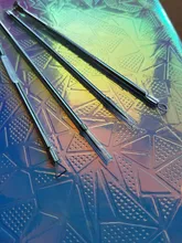 Agujas de acero inoxidable para eliminación de acné, herramientas para quitar espinillas y espinillas, cuidado de la piel Facial, limpiador de poros faciales, 4 Uds.