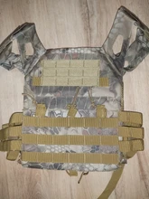Chaleco táctico de caza militar, porta placa Molle, Airsoft, Paintball CS, protector para exteriores, ligero, 600D