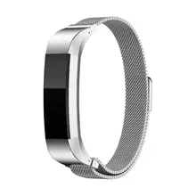 Silver stainless steel fitbit alta HR strap Milanese Loop Stainless Steel Metal Bands Strap For Fitbit Alta HR and Alta Bands
