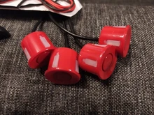 Eunavi 1set de Parktronic Kit de sensores de estacionamiento Led 4 6 8 sensores para todos los coches inversa asistencia Sistema de Control de Radar de marcha atrás