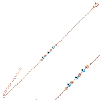 

KUTAYDAN 925 Sterling Silver Dorica Ball Eyes Bracelet