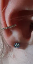 Modyle-pendientes de Clip en la oreja de cristal para mujer, pendientes no perforados en la nariz, aretes punk rock