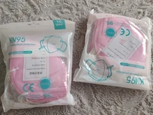 10-100 Uds ffp2mask KN95 máscaras 5 capas cara boca máscaras reutilizable Filtro de protección KN95 respirador fpp2mask CE negro Mascarillas