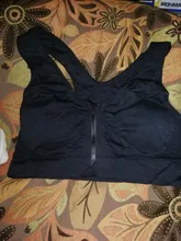 VERTVIE-Sujetadores deportivos con cremallera para mujer, sostén levantador acolchado sin alambre, transpirable, para gimnasio, correr, fitnes y yoga, prenda de talla grande 5XL