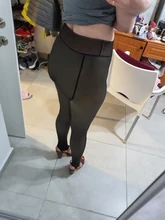 Velvet Leggings Warm-Pants Legins-Through-The-Meat Winter Womens Thick 