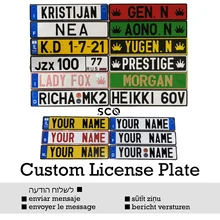 EU License Plate Custom EU Type  License Plate Aluminium Car Accessory Truck Accessory Number Plate Universal Tuning Trailer