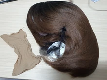 Bob Wigs Bangs Short False-Hair Heat-Resistant-Fiber Brown Black GEMMA Girls Natural