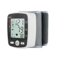 Wrist Sphygmomanometer English Voice Broadcast Automatic Tonometer  Health Care Blood pressure meter  LCD Digital Display