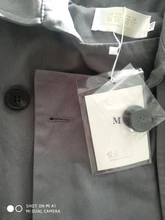 Gabardina larga X holgada de estilo coreano para mujer, abrigo de doble botonadura con cinturón, manto de dama, rompevientos, prendas de vestir de primavera y otoño, color gris