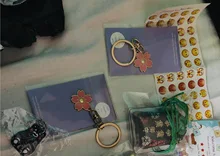 39 estilo nuevo Omamori rezar fortuna belleza seguro de salud transparente riqueza bolsa guardia dije en forma de talismán llavero regalo de pareja