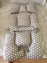Almohadilla de algodón con estampado para cochecito de bebé, asiento de coche, silla con ruedas, colchón, funda de almohada, carro infantil, cojín grueso y cálido