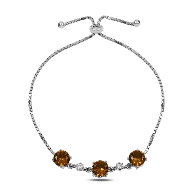 

Silver 925 Sterling Zultanite & Zircon Crystal Elevator Bracelet