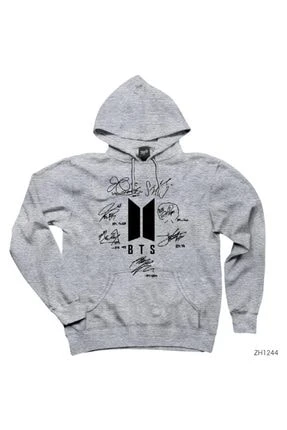 Bts gray hoodie Clearance