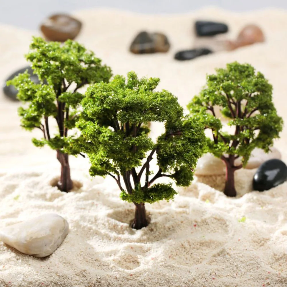 20/70pcs plastový modelka cvičit umělý miniaturní strom kulisy railroad dekorace stavba krajina příslušenství hraček pro děti