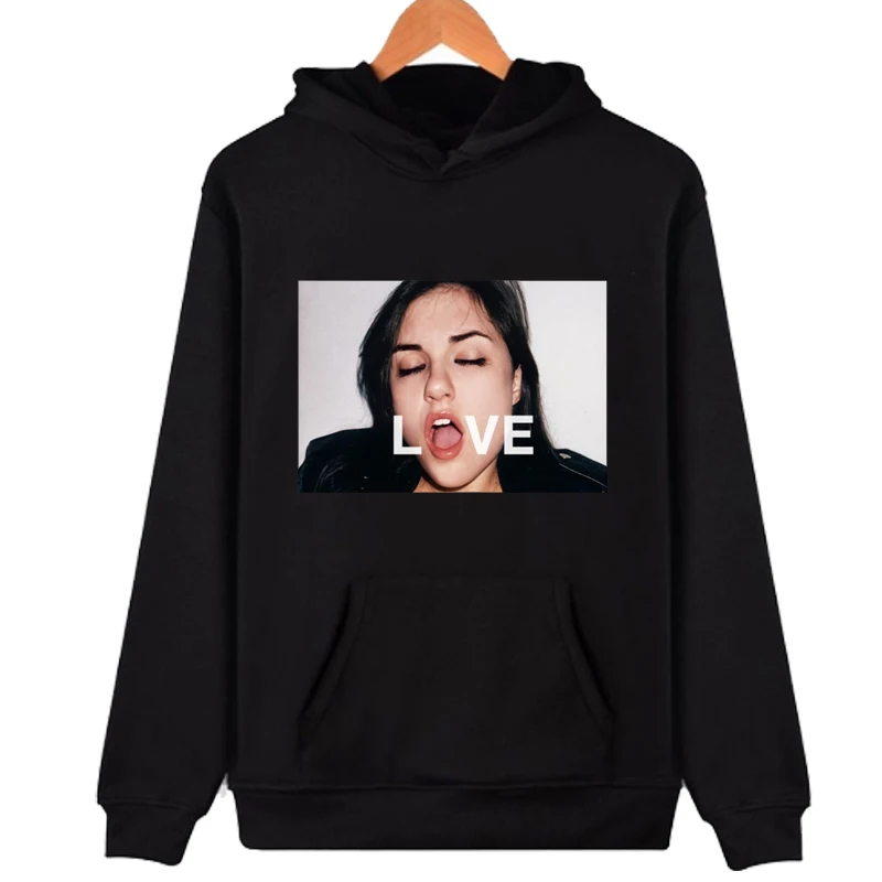 Women Sweatshirt Black Hoodies Sasha Love Printed Top Sale New Fashion Brand Oversize Style Funny Long Sleeve Hoodie