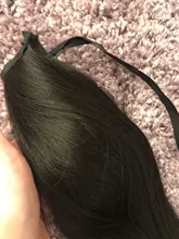 JINKAILI-Peluca de cabello sintético superlarga y Lisa, extensiones de cabello con coleta ondulada resistente al calor