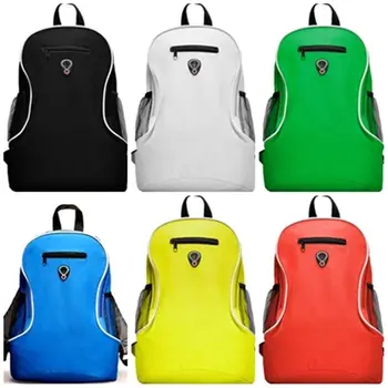 

Backpack bag. Front Pocket with zipper. Side Pockets red