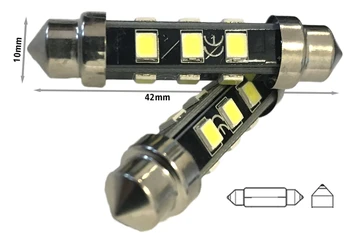 

24V Led lamp festoon T11 C5W C10W 42mm 12 smd 2835 No Polarita 360 degree cool white lasting guaranteed
